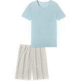 SCHIESSER - Comfort Nightwear - Shortama - Bluebird - Katoen met Modal