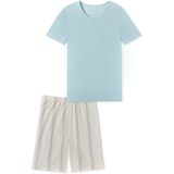 SCHIESSER - Comfort Nightwear - Shortama - Bluebird - Katoen met Modal