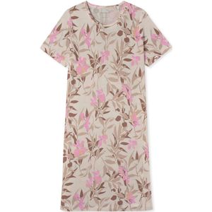 Schiesser - Comfort Nightwear - Nachthemd - Multicolor - Katoen met Modal, Lengte 100 cm