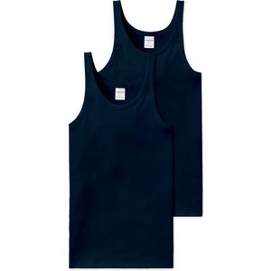 Schiesser - Essentials - Onderhemd - Wit - 2-Pack - Fijnrib Kwaliteit