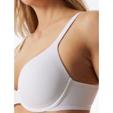 Schiesser - Unique Micro - BH - Wit - Beugel, Glijdende Cups, 720° Stretch, Hoge Ondersteuning