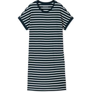 Schiesser Nachthemd 1/2 Arm, 95cm Dames Nachthemd - nightblue - Maat L