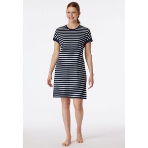 Schiesser - Model 181251 - Nachtjapon - Katoen - Ronde Halslijn - Loose Fit