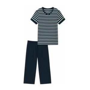 Schiesser - Casual Essentials - Pyjama - Nachtblauw - 100% Katoen