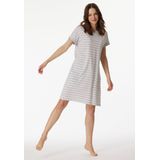 Schiesser - Casual Essentials - Nachtjapon - Silver Grey Melange - 100% Katoen