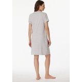 Schiesser - Casual Essentials - Nachtjapon - Silver Grey Melange - 100% Katoen