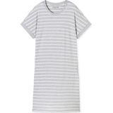 Schiesser - Casual Essentials - Nachtjapon - Silver Grey Melange - 100% Katoen