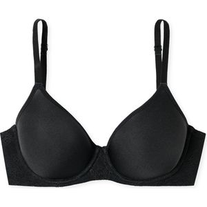 Schiesser - Air - T-shirt BH - Zwart - Gerecycled Micromateriaal