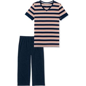 Schiesser - Casual Essentials - Pyjama - Nachtblauw - 3/4-delige Damespyjama