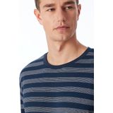 Schiesser - UNCOVER - Lange Pyjama - Nachtblauw - Heren Pyjamaset