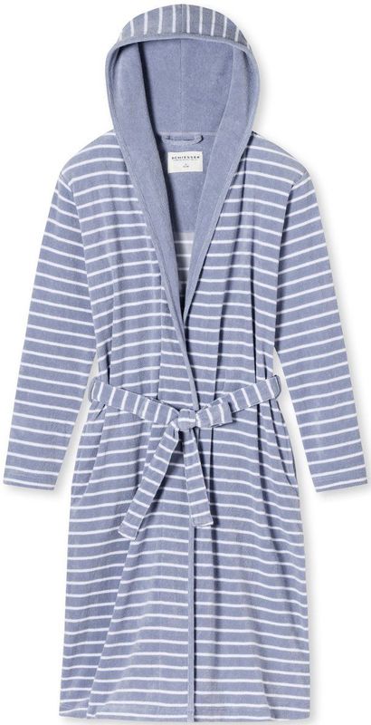 Schiesser - 181535 Feather Terry - Badjas - Grey - Dames