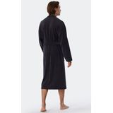 Schiesser - 181536 Feather Terry - Badjas - Antraciet - Katoen/Polyester