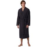 Schiesser - 181536 Feather Terry - Badjas - Antraciet - Katoen/Polyester