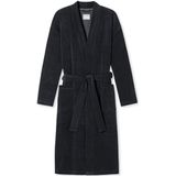 Schiesser - 181536 Feather Terry - Badjas - Antraciet - Katoen/Polyester