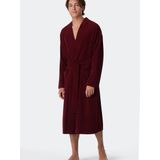 Schiesser - 181536 Feather Terry - Badjas - Burgundy - 80% Katoen