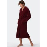 Schiesser - 181536 Feather Terry - Badjas - Burgundy - 80% Katoen