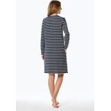 Schiesser - 181745 Casual Essentials - Nachtjapon - Nachtblauw - 100% Katoen