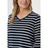 Schiesser - 181745 Casual Essentials - Nachtjapon - Nachtblauw - 100% Katoen