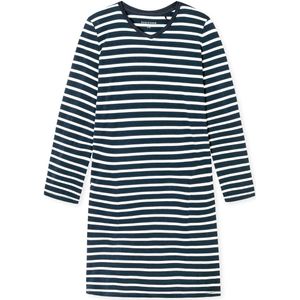 Schiesser - 181745 Casual Essentials - Nachtjapon - Nachtblauw - 100% Katoen