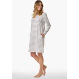 Schiesser Nachtjapon Casual Essentials Silver Grey Melange