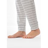 Schiesser - 181746 Casual Essentials - Damespyjama - Zilvergrijs Gemêleerd