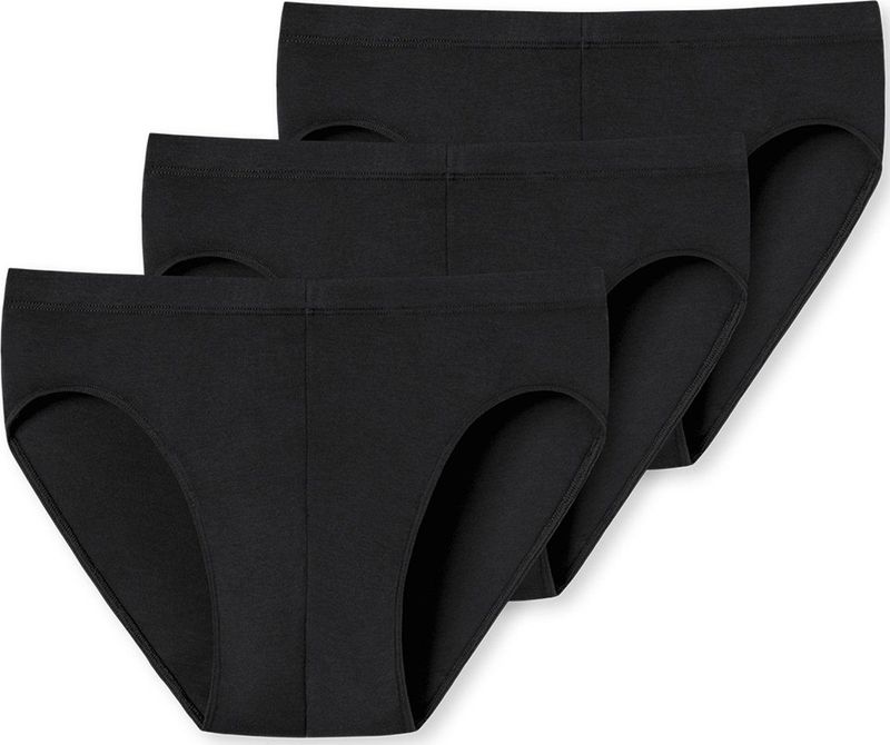 Uncover by Schiesser - Cotton Serie - Onderbroek - Zwart - 3-Pack van 95% Katoen en 5% Elastaan