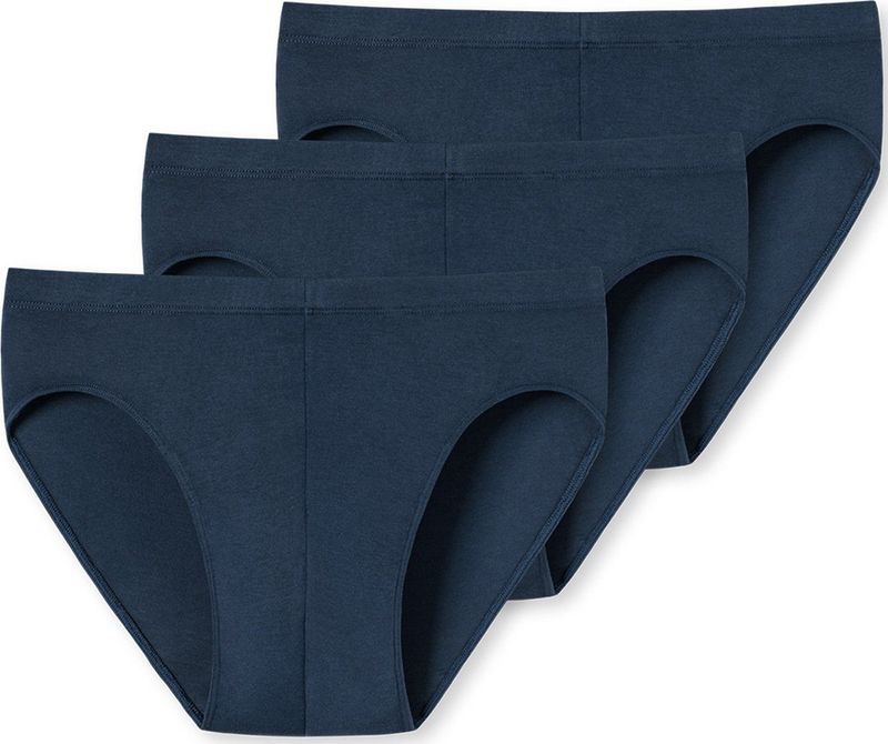 UNCOVER by SCHIESSER - Cotton Serie - Lange Onderbroeken - Donkerblauw - 3-Pack - Rekbare Single Jersey