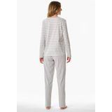 Schiesser - 181756 Casual Essentials - Damespyjama - Zilvergrijs Gemêleerd