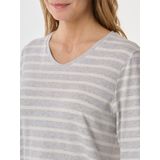 Schiesser - 181756 Casual Essentials - Damespyjama - Zilvergrijs Gemêleerd