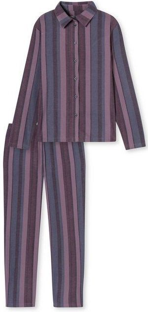 Lange Pyjamaset - Katoenmix - Knoopsluiting - Moderne Nachtkleding
