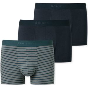 Schiesser - 180199 - Short - Night Blue - 3-Pack van 95% Katoen en 5% Elastaan