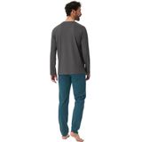 Schiesser - Pyjama - Antraciet Blauw - Katoen