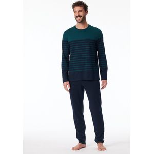 Schiesser - 181925 - Pyjama - Petrol - 100% Biologisch Katoen