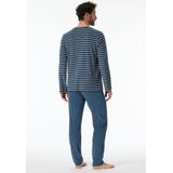 Schiesser - Casual - Pyjama - Blauw - Heren