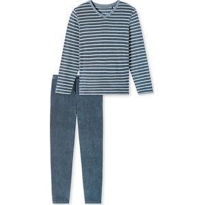 Schiesser - Casual - Pyjama - Blauw - Heren