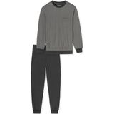 Schiesser - Comfort Essentials - Pyjama - Antraciet - 100% Katoen