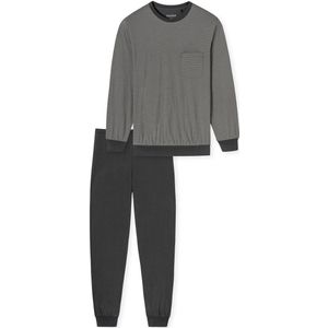 Schiesser - Comfort Essentials - Pyjama - Antraciet - 100% Katoen