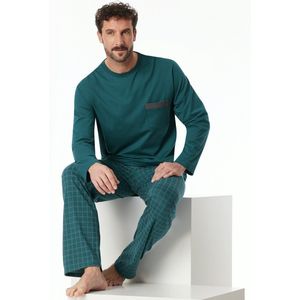Schiesser - Pyjama - Groen - 100% Katoen