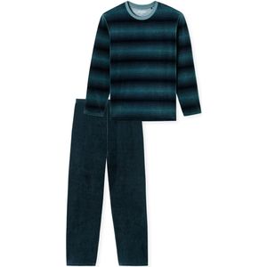 Schiesser - 182023 - Pyjama - Jeansblauw - Velours