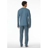 Schiesser - 181926 - Pyjama - Jeans Blue - Badstof, 80% Katoen, 20% Polyester