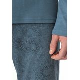 Schiesser - 181926 - Pyjama - Jeans Blue - Badstof, 80% Katoen, 20% Polyester