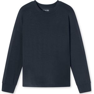 Schiesser Dames slaapshirt met lange mouwen Modal - Mix + Relax, Nachtblauw 182051, 40