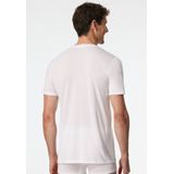 Schiesser - 181531 - T-Shirt - Wit - Premium Modal, V-hals, 55% Zijde, 35% Polyamide, 10% Elastaan