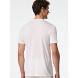 Schiesser - 181531 - T-Shirt - Wit - Premium Modal, V-hals, 55% Zijde, 35% Polyamide, 10% Elastaan