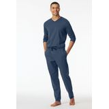 Schiesser - Men 182185 Mix/Relax - Loungebroek - Royal Blue - 100% Biologisch Katoen