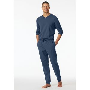 Schiesser - Men 182185 Mix/Relax - Loungebroek - Royal Blue - 100% Biologisch Katoen