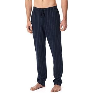 Schiesser pyjamabroek jersey donkerblauw gestreept