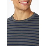 Schiesser - Pyjama - Antraciet - Korte Ronde Hals - Nachtkleding