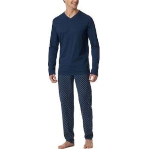 Schiesser - 182199 Casual Essentials - Pyjama - Admiral - 100% Katoen