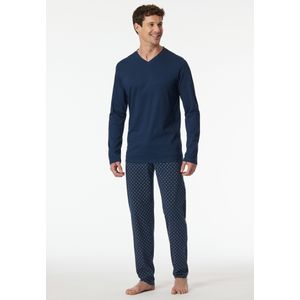 Schiesser - 182199 Casual Essentials - Pyjama - Admiral - 100% Katoen